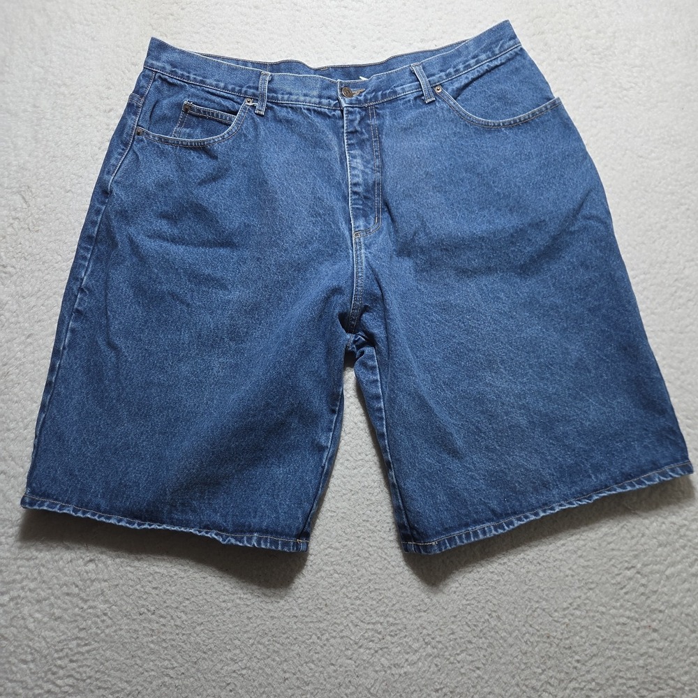 Solo Semore Mens Vintage Denim Shorts Blue Size 40 Made in USA Relaxed Fit Jorts